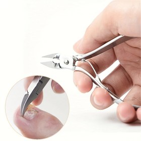 Resim 1/2 Adet Dayanıklı Paslanmaz Çelik Tırnak ve Ayak Ucu Makası - Nazik Kutikül Alma için Profesyonel Dereceli Hassas Uçlar, El ve Ayaklar için Ergonomik Tasarım, Sağlıklı Tırnakları Destekler - Ev ve Kuaför Kullanımı, Tırnak Makası 