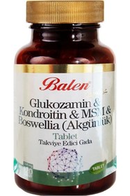 Resim Balen Glukozamin Kondroitin Msm Boswelia 1200mg X 120 