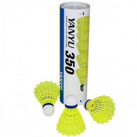 Resim Yanyu BAD-350 Sarı 6'lı Plastik Badminton Topu 