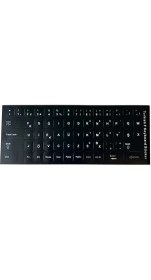 Resim Derwell 60 Adet Türkçe F Klavye Etiketi Laptop Pc Sticker Kaliteli Pvckeyboard Sticker Pvc Harf Çıkartmaları 