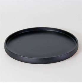 Resim Victoria Yuvarlak Tepsi Siyah 