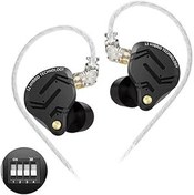 Resim KZ ZS12 PRO X Kulak Monitörü IEM Kulaklıklar, 1DD+5BA Hibrid Kablolu Oyun Kulaklıkları, KZ Kulakiçi Kulaklıklar, Audiophile için 2PIN Kablosu ile Kulak Kulaklıklarında En İyisi (Koyu Siyah, 