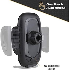 Resim Scosche SUHWD-XCES0 Select Vantuzlu Telefon Tutucu, Araç için, Ayarlanabilir Kilitleme Kolu, Hızlı Açma Düğmesi, Siyah 