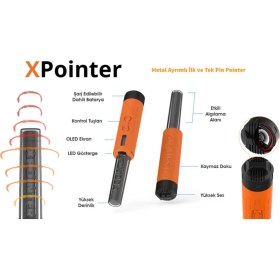Resim Quest Dedektör Xpointer Max Ayrımlı Pinpointer Dedektör 