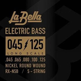 Resim La Bella RX-N5B 5 Telli Bas Gitar Teli (45-125) 