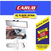 Resim Carub Ayna Iç Ilave Makaslı 240Mm Bombe Cam Vakum 