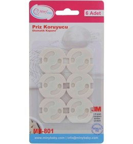 Resim Otomatik Kapanır Priz Koruyucu- 6 Adet 