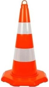 Resim Hayat Trafik - PVC Trafik Konisi 52 cm Çift Reflektifli Trafik Dubası 