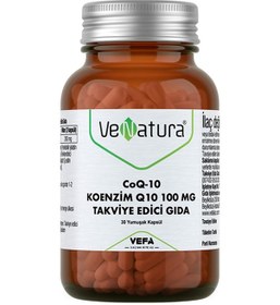 Resim Venatura Coq-10 Koenzim Q10 100 MG Takviye Edici Gıda 30 Kapsül 
