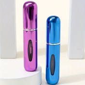 Resim Alt Dolumlu 5ml Metal Parfüm Püskürtücü Sprey Şişeleri 2'li Paket - PVC İçermez, Kokusuz Taşınabilir Mini Koku Kapları 