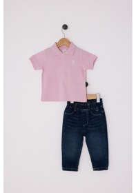 Resim U.S. Polo Assn. U.s. Polo Assn Kız Bebek Pembe Takım 5274-48216 Pembe 