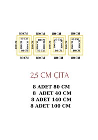 Resim İnce Tasarım Boyanabilir Çıta Hazır Kesim Anka130 