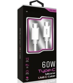 Resim 60w Usb-c Type-c Silikon Şarj Kablosu Hızlı Şarj, Dayanıklı Ve Esnek Tasarım, Tüm Usb-c Cihazlarla Uyumlu 