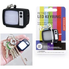Resim Kikkerland Retro Tv Led Keychaın Işıklı Ve Sesli Anahtarlık N11.3528 