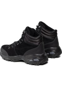 Resim Skechers 167264-BBK D-Lites New Chills Kadın Siyah Süet Spor Bot 