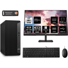 Resim Hp Pro Tower 290 G9 Intel Core I5 13500 20GB 512GB SSD RX550/4GB 23.8" Fhd Monitör W11P 8T2W9ES Masaüstü Bilgisayar & Per4 USB Bellek 8T2W9ESMNT1417 