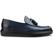 Resim Deery Hakiki Deri Mavi Püsküllü Comfort Erkek Loafer Mavi (539875829) Mavi 
