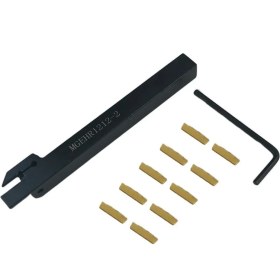 Resim Betty Becky MGEHR1212-2 Torna Kesme Kanal Açma Ayrılık Takım Tutucu + 10 Adet MGMN200 Insert (Yurt Dışından) 