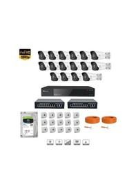Resim Unıvıew 4 Mp Ip Kamera 16 Kameralı Full Hd Set 