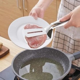 Resim Lidyada Maison Mutfak Maşası, Paslanmaz Çelik Dayanıklı Yapı, Et Servisi Için Pratik Kolay Kullanım, Bulaşık Makinesinde Yıkanabilir, Ev Restoran Kullanımına Uygun Balık Biftek Barbekü Maşası 