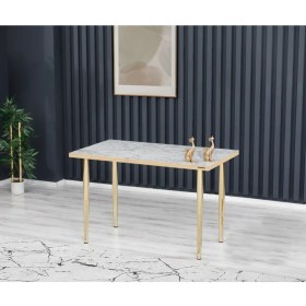 Resim Demontepark 70 x 120 cm Masa Mutfak Masası Yemek Masası Çalışma Masası Beyaz 