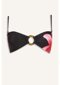 Resim Defacto Regular Fıt Çiçekli Siyah Bikini Üstü G5299ax26smbk81 Siyah-bk81 
