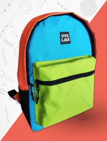 Resim Unisex Yeşil Mavi Turuncu Okul Ve Sırt Çantası Turuncu - Mavi 