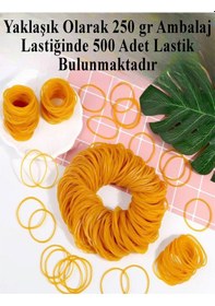 Resim Ambalaj Lastiği 250 Gr 2 Paket Brons 500 Gr Para Lastigi Paket Lastiği Kopmaz %100 Kauçuk Elastik Kaliteli 