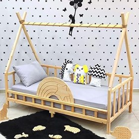 Resim Markaawm Montessori Yatak Nirvana Gökkuşağı Yıldızlı Karyola 80X180 