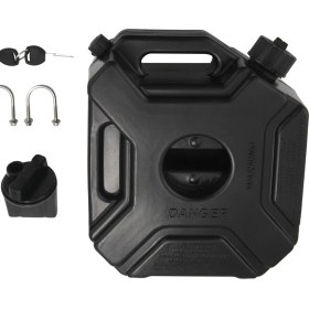 Resim Internet 5l Litre Siyah Yakıt Deposu Araba Motosiklet Yedek Benzin Yağ Tankı Yedekleme Jerrycan Yakıt Sürahi Teneke Kutu Kilit ve Anahtar ile (Yurt Dışından) 