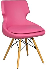 Resim Bürocci Zaga Cafe Koltuğu-pembe Deri-2023g0120 