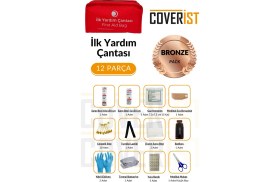 Resim Üçgen Trafik ve Ilk Yardım Seti - Muayene Uyumlu 1 kg Araç Yangın Tüpü - 2 Adet Reflektör - Bronze Pack 