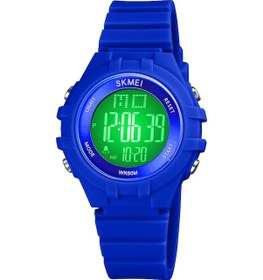 Resim Springsun Skmeı 1716 Çocuk Spor Saati: 7 Renkli Led Işıklı, Zaman/hafta/tarih Gösterimi, Alarm, Stopwatch, 5atm Su Geçirmez Mavi Silikon Kordonlu Mor 