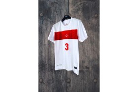 Resim A Milli Takımı Merih Demiral Iç Saha Beyaz Yetişkin Forması 