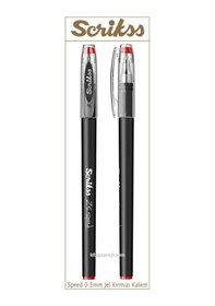 Resim Scrikss Speed 0.5 Mm Kırmızı Tükenmez Jel Kalem 