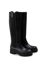 Resim Deery Hakiki Deri Siyah Kadın Chelsea Çizme Siyah 