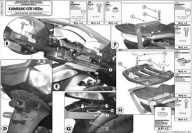 Resim GIVI SR410 KAWASAKI GTR 1400 (07-15) ARKA ÇANTA TAŞIYICI 