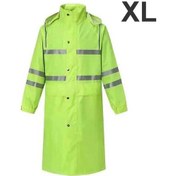 Resim Dış Mekan Çalışması İçin Çift Katmanlı Uzun Yağmurluk Yeşil 