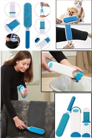 Resim AboutThePerfect Çift Taraflı Seyahat ve Ev İçin Hayvan Tüy Temizleme Fırça Seti 2'li 