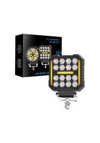 Resim Kamyon Traktör İş Makinesi Tepe Ve Tampon Çalışma Lambası Ve Sis Farı 4 İnç 12-24v Gündüz 16 Led 