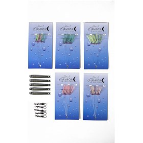 Resim Aldos Çapari Istavrit, Kurşunlu Fırdöndülü Çapari Set 5'Li Paket 