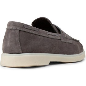 Resim Deery Erkek Hakiki Süet Gri Loafer Ayakkabı - 02028mgrıc01 Gri 