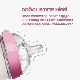 Resim Comotomo Silikon Biberon 250ml + 250ml - Pembe 