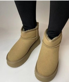 Resim Vid Shoes Kışlık Platformlu Bot 283790985 Bej 