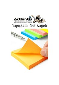 Resim Yapışkanlı Not Kağıdı 3 Renk 450 Sayfa 1 Paket Ebruli Küp Blok Yapışkanlı Postit 75x75 Mm Renkli 