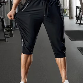 Resim 3 Renk Erkekler için Buz Kaygan Fiber Yüksek Esneklikli Nefes Alabilir Koşu, Spor ve Günlük Kullanım Pantolonları - Hafif Nem Emici, Makinede Yıkanabilir, Normal Kesim, Jogging Şortları, Aktivite Alt Giyimi, Dayanıklı Tasarım, Antrenman Şortları, Spor Severler İçin 