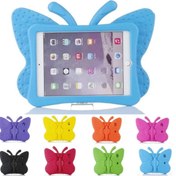 Resim iPad Uyumlu 5. Nesil Uyumlu 6. Nesil 9.7" Kılıf Kelebek Desen Case A1822 
