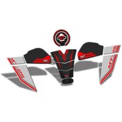 Resim GP Kompozit Yamaha MT-25 2020-2024 Uyumlu Tank Pad Seti Kırmızı 