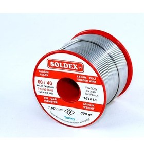 Resim Soldex 60-40 Lehim Teli 500 Gr 3 Mm - Sn:60 / Pb:40 
