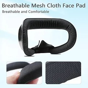 Resim Oculus Quest 2 Yüz Braketi Değiştirme ile Uyumlu (Nefes Alabilir Köpük Yüz Kapağı) 